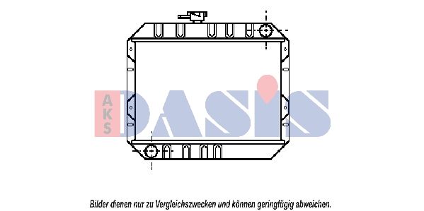 AKS DASIS 090730N - Kühler, Motorkühlung