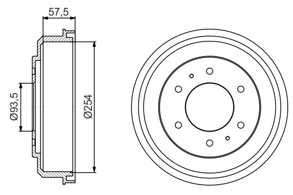BOSCH 0 986 477 220 - Bremstrommel