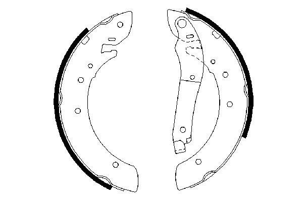 BOSCH 0 986 487 341 - Bremsbackensatz