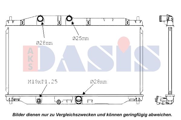 AKS DASIS 100083N - Kühler, Motorkühlung