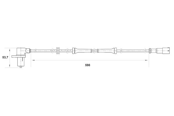 BOSCH 0 265 006 442 - Sensor, Raddrehzahl