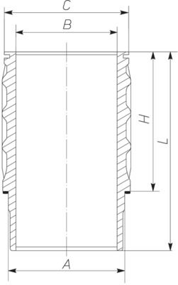 MAHLE 061 LW 00101 001 - Zylinderlaufbuchse