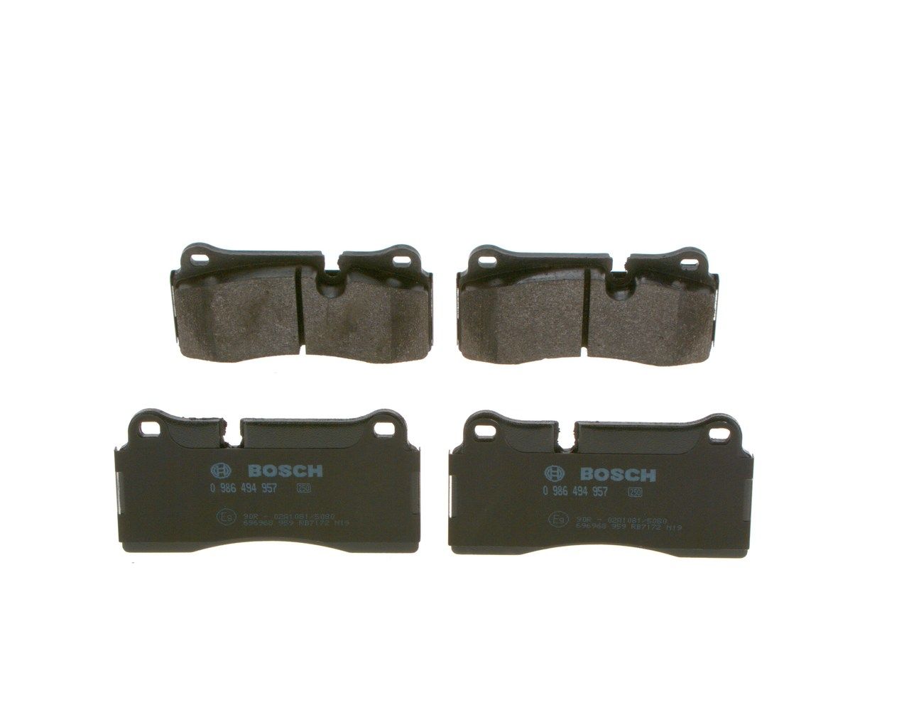 BOSCH 0 986 494 957 - Bremsbelagsatz, Scheibenbremse