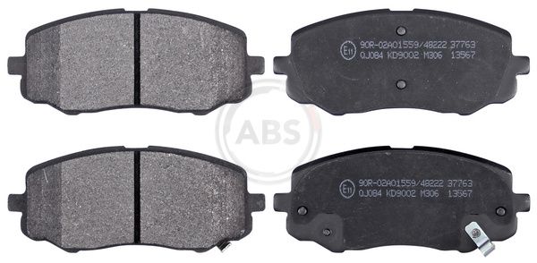 A.B.S. 37763 - Bremsbelagsatz, Scheibenbremse