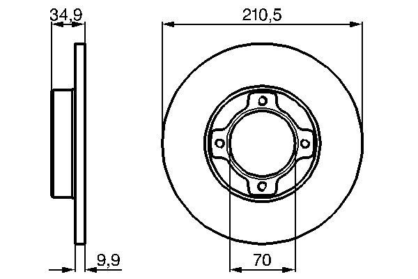 BOSCH 0 986 478 755 - Bremsscheibe