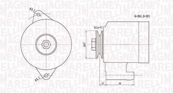 MAGNETI MARELLI 063731472010 - Generator