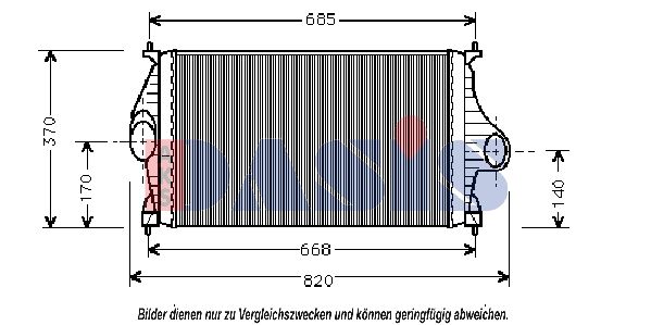 AKS DASIS 067050N - Ladeluftkühler