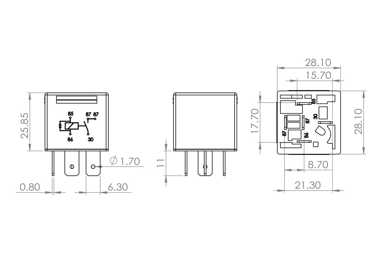 BOSCH 0 986 AH0 204 - Relais, Arbeitsstrom