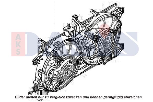 AKS DASIS 088156N - Lüfter, Motorkühlung