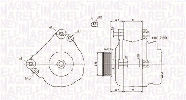 MAGNETI MARELLI 063731818010 - Generator