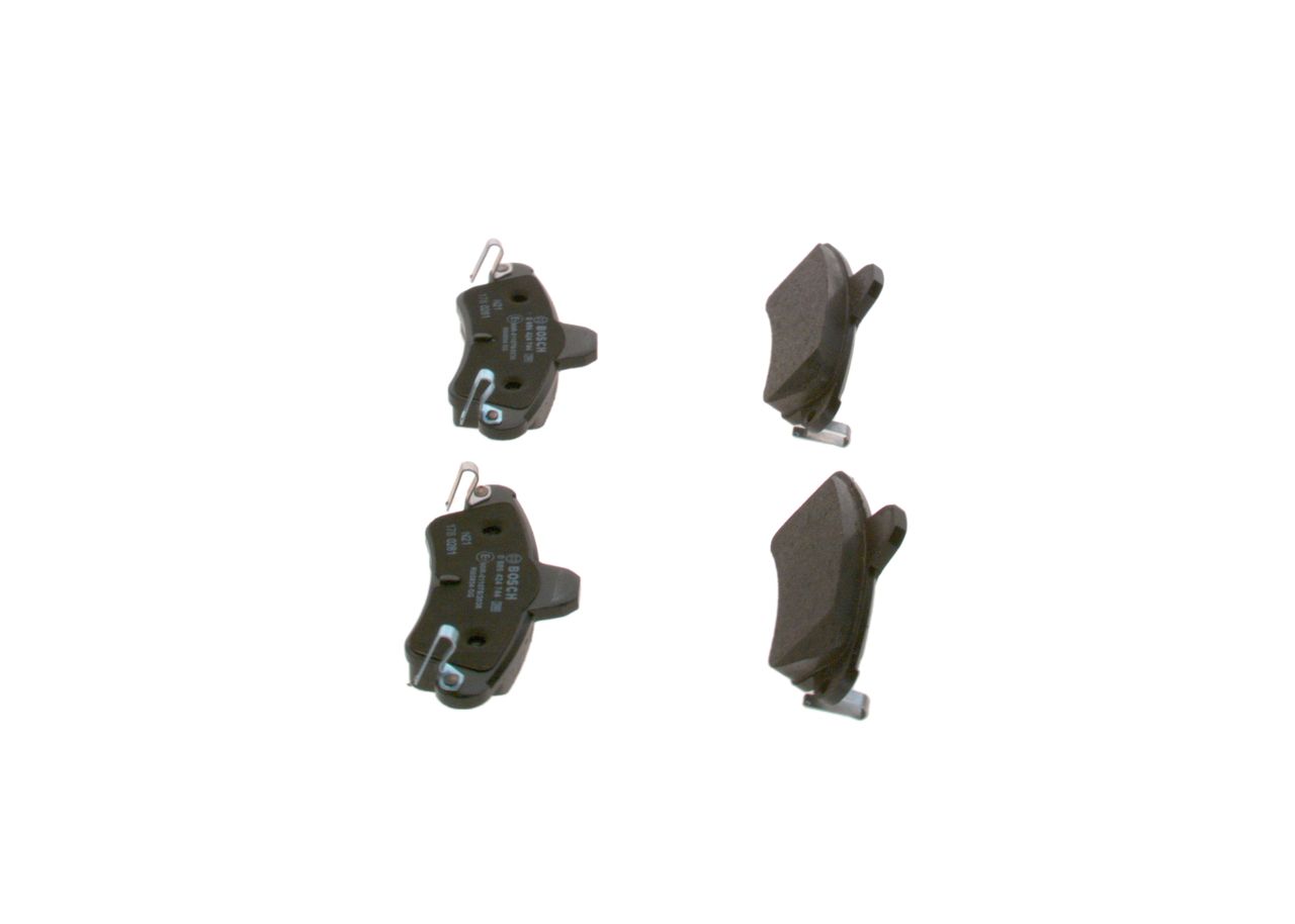 BOSCH 0 986 424 744 - Bremsbelagsatz, Scheibenbremse