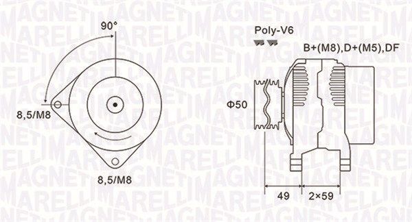 MAGNETI MARELLI 063731147010 - Generator