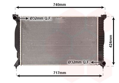 VAN WEZEL 03002203 - Kühler, Motorkühlung