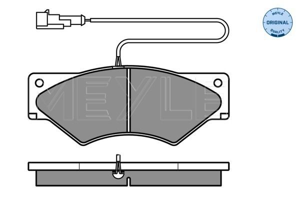 MEYLE 025 291 0720/W - Bremsbelagsatz, Scheibenbremse