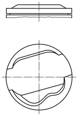 MAHLE 082 58 00 - Kolben