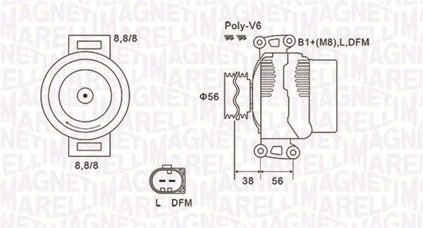 MAGNETI MARELLI 063731811010 - Generator