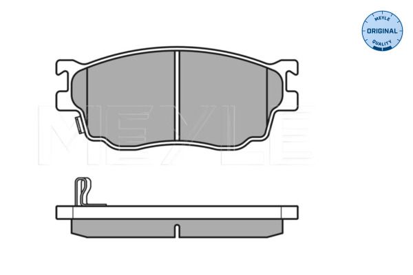 MEYLE 025 237 7716/W - Bremsbelagsatz, Scheibenbremse