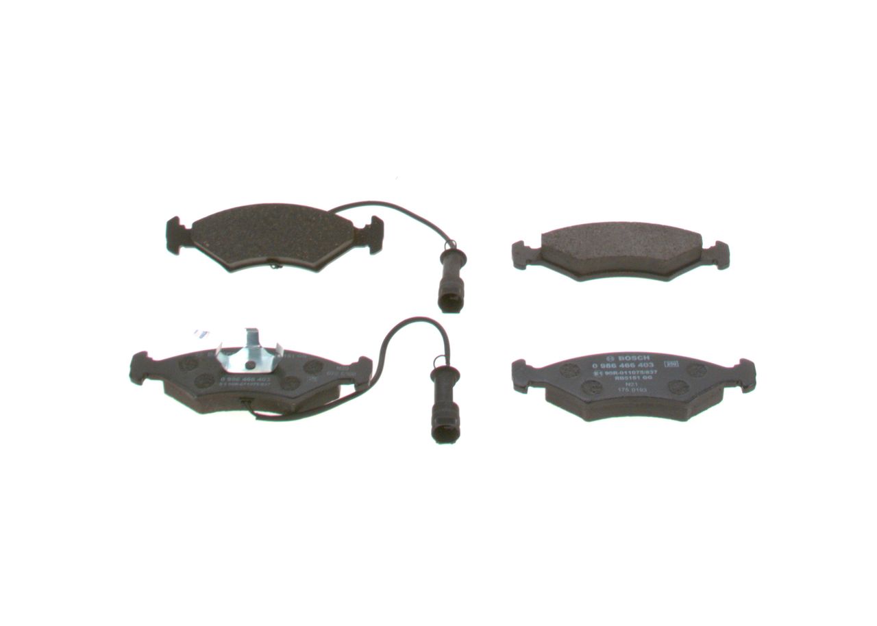BOSCH 0 986 466 403 - Bremsbelagsatz, Scheibenbremse