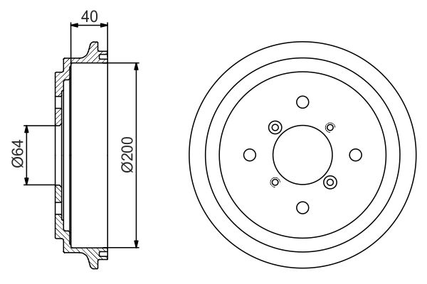 BOSCH 0 986 477 188 - Bremstrommel