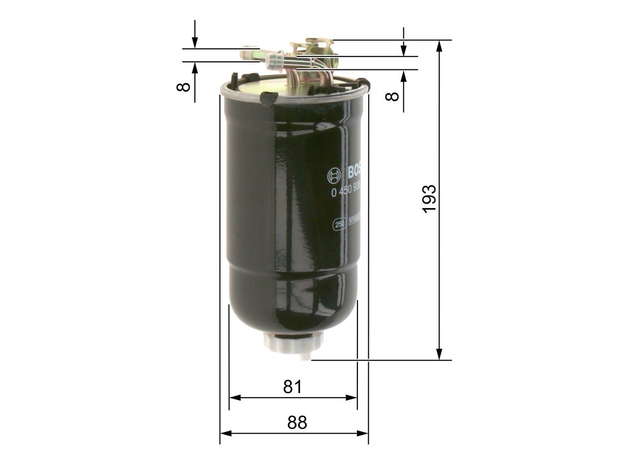 BOSCH 0 450 906 322 - Kraftstofffilter