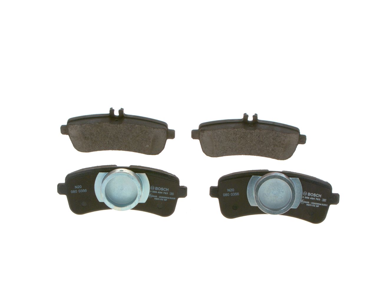 BOSCH 0 986 494 763 - Bremsbelagsatz, Scheibenbremse