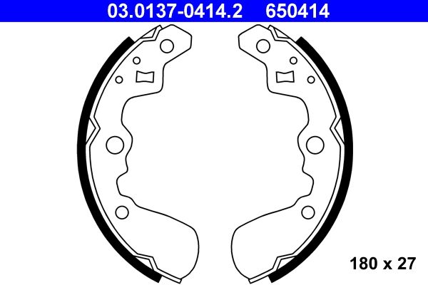 ATE 03.0137-0414.2 - Bremsbackensatz