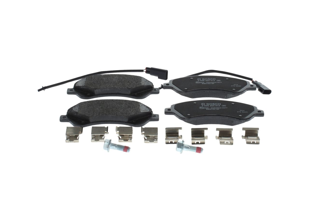 BOSCH 0 986 494 613 - Bremsbelagsatz, Scheibenbremse