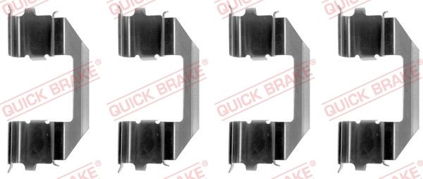 QUICK BRAKE 109-1258 - Zubehörsatz, Scheibenbremsbelag
