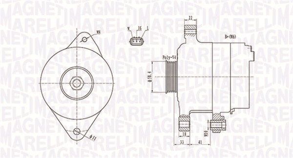 MAGNETI MARELLI 063731793010 - Generator