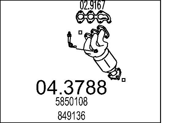 MTS 04.3788 - Katalysator