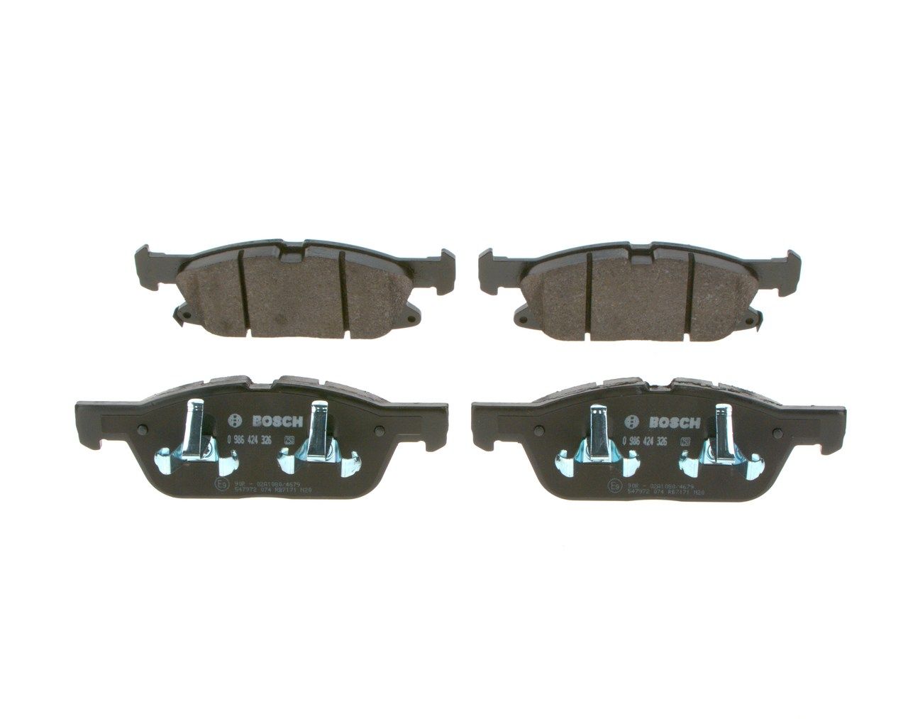 BOSCH 0 986 424 326 - Bremsbelagsatz, Scheibenbremse
