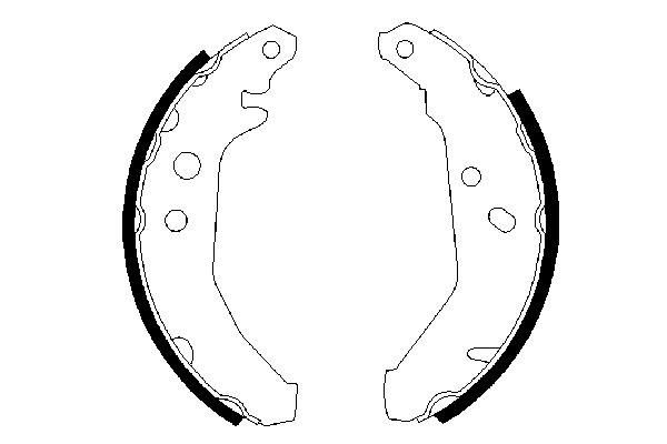 BOSCH 0 986 487 228 - Bremsbackensatz