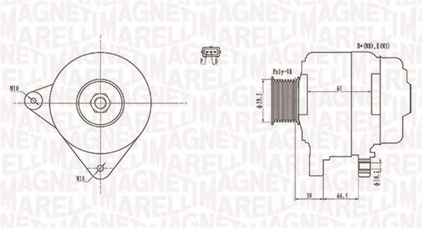MAGNETI MARELLI 063731972010 - Generator