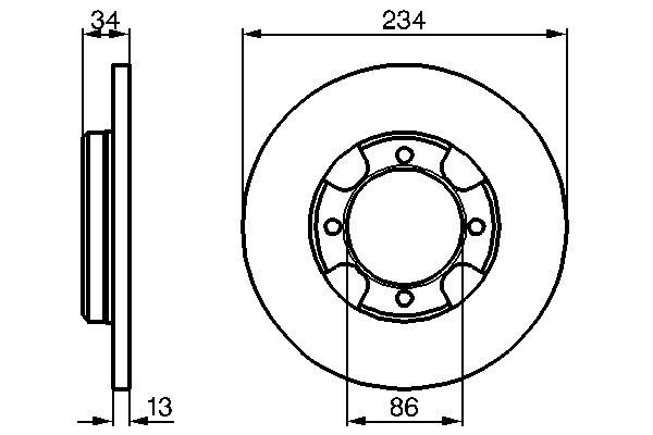 BOSCH 0 986 478 282 - Bremsscheibe