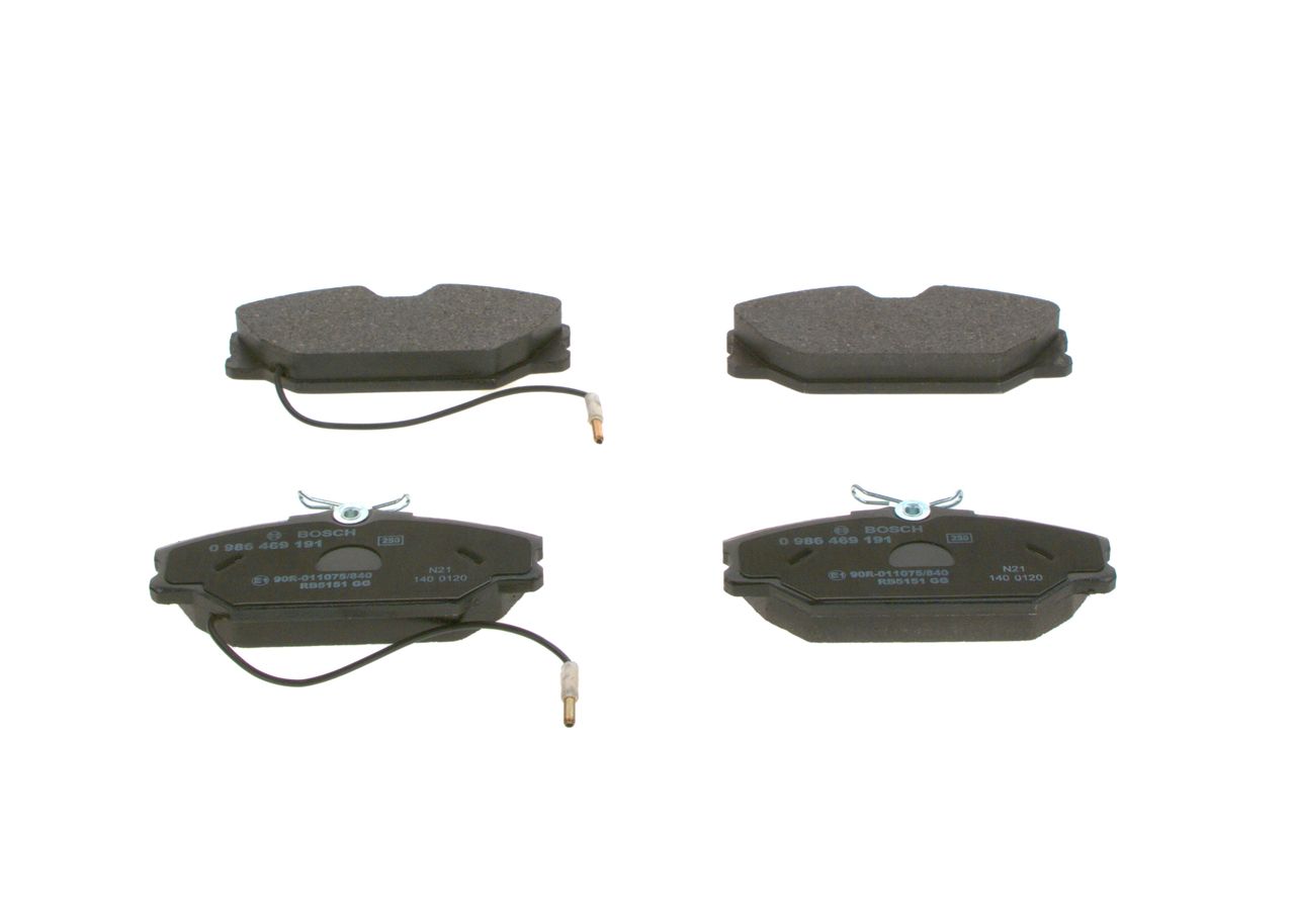 BOSCH 0 986 469 191 - Bremsbelagsatz, Scheibenbremse