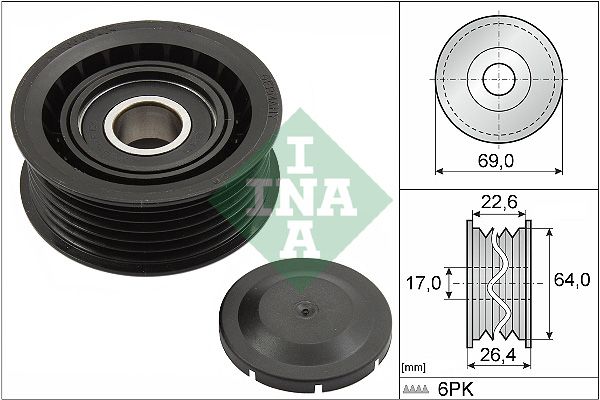 Schaeffler INA 532 0160 10 - Umlenk-/Führungsrolle, Keilrippenriemen