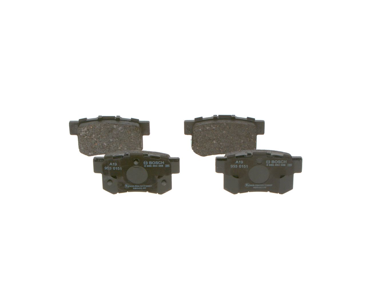 BOSCH 0 986 494 358 - Bremsbelagsatz, Scheibenbremse