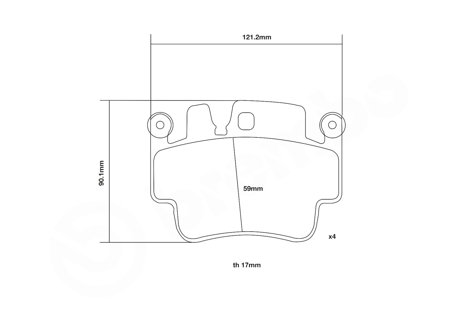 BREMBO 07.B314.15 - Hochleistungs-Bremsbelagsatz