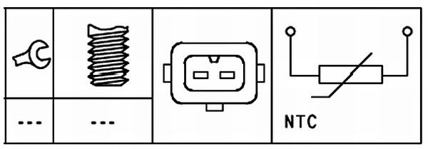 HELLA 6PT 009 309-541 - Sensor, Kühlmitteltemperatur