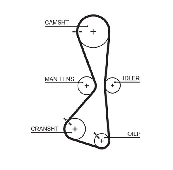 GATES K015609XS - Zahnriemensatz