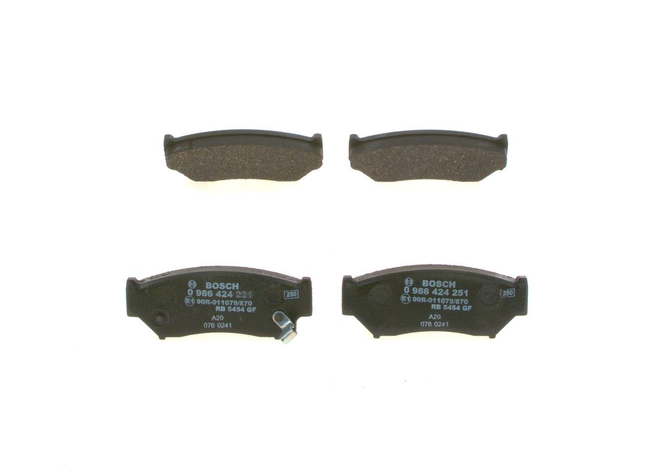 BOSCH 0 986 424 251 - Bremsbelagsatz, Scheibenbremse