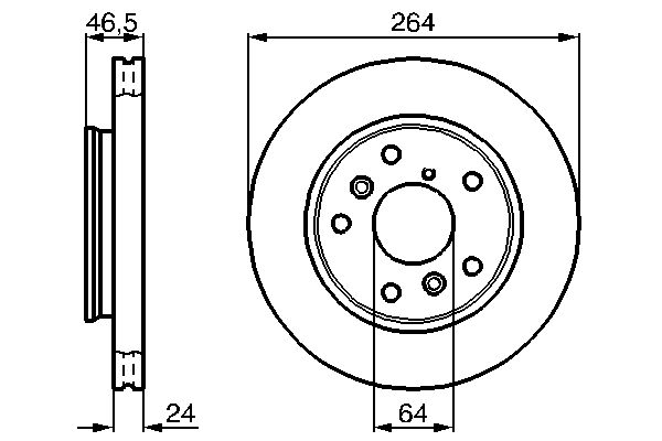 BOSCH 0 986 478 523 - Bremsscheibe