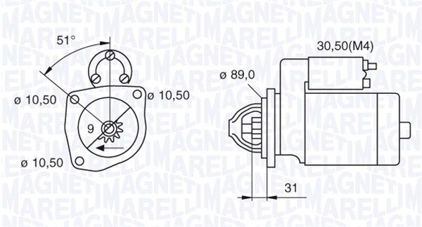 MAGNETI MARELLI 063522300060 - Starter