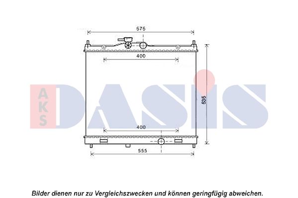 AKS DASIS 070161N - Kühler, Motorkühlung