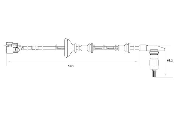 BOSCH 0 265 001 380 - Sensor, Raddrehzahl
