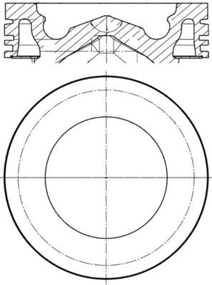 MAHLE 061 PI 00126 000 - Kolben