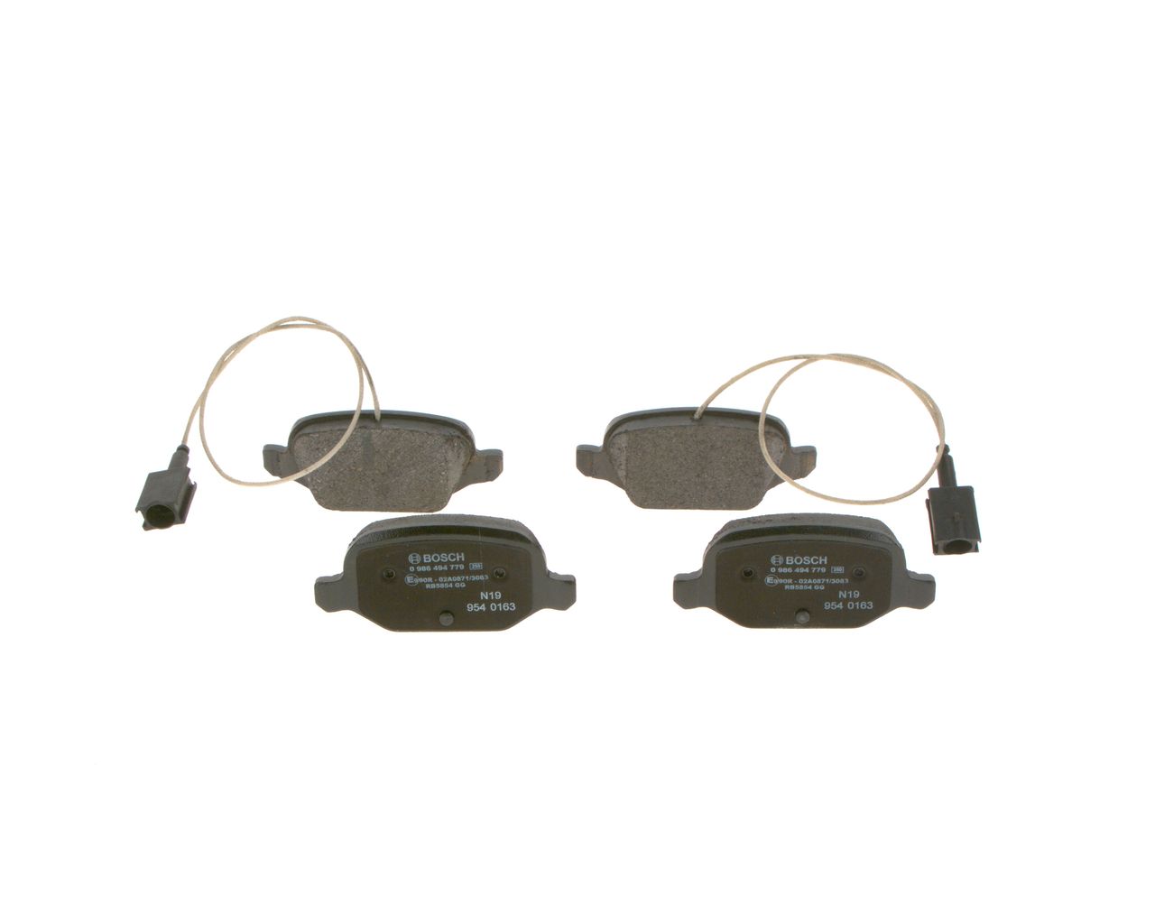 BOSCH 0 986 494 779 - Bremsbelagsatz, Scheibenbremse