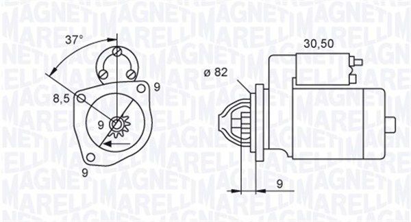 MAGNETI MARELLI 063721045010 - Starter