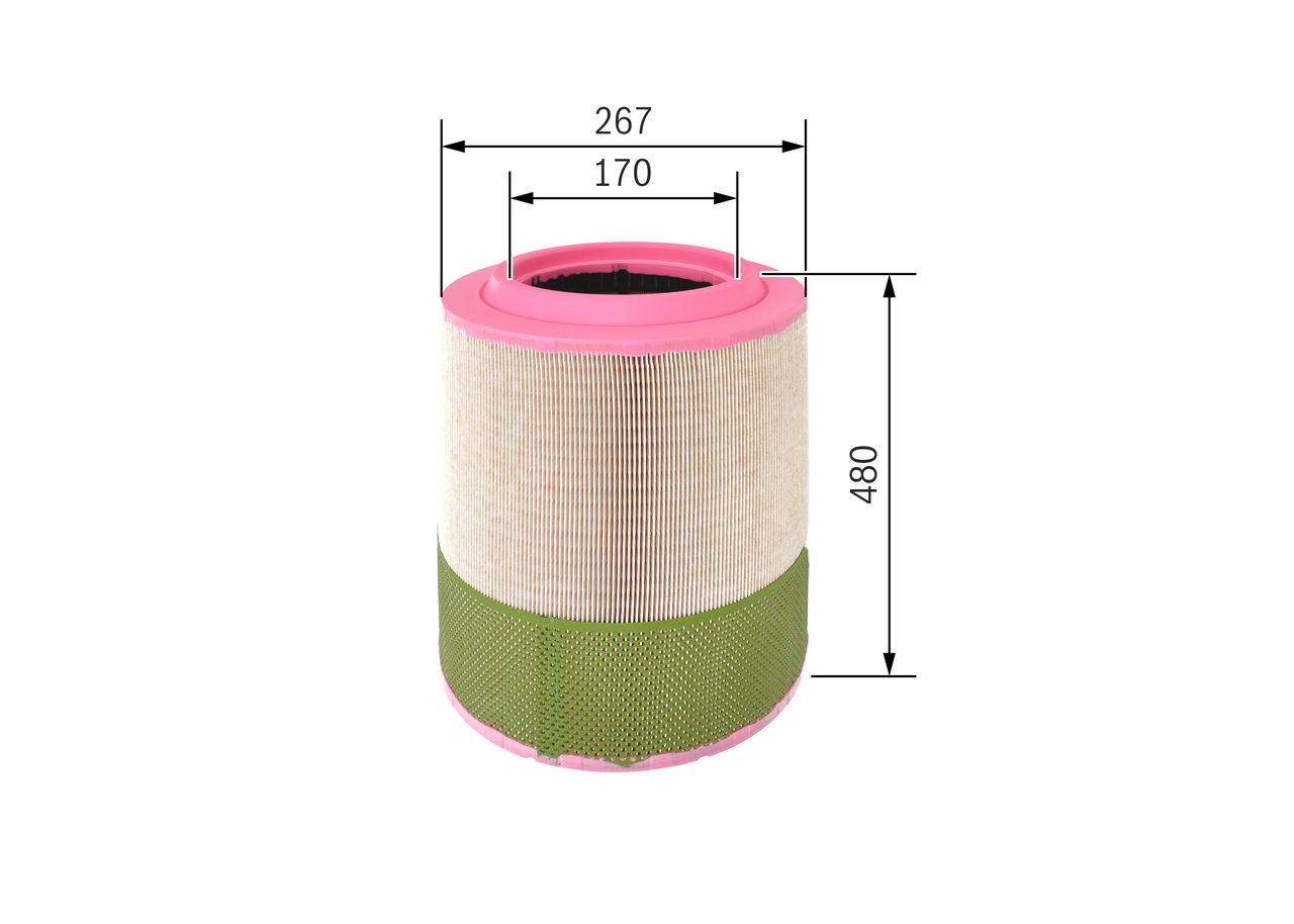 BOSCH F 026 400 249 - Luftfilter