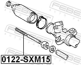 FEBEST 0122-SXM15 - Axialgelenk, Spurstange